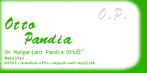 otto pandia business card